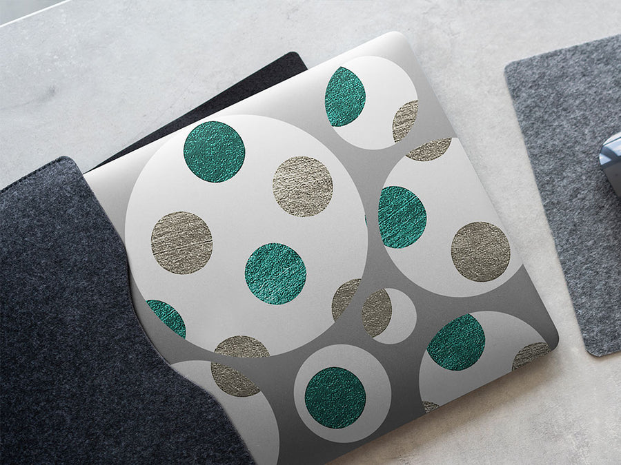 ocean bubbles polka dot DIY Laptop Stickers