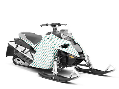 Ocean Bubbles Polka Dot Custom Wrapped Snowmobile