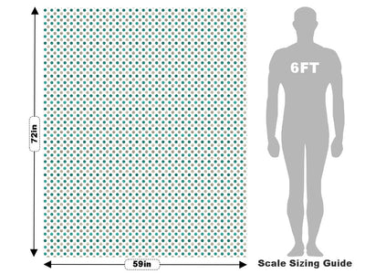 Ocean Bubbles Polka Dot Vehicle Wrap Scale~Rwraps Series 914 Ocean Bubbles Polka Dot Measurements~1