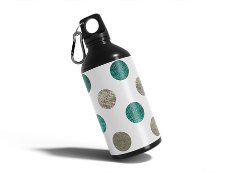 ocean bubbles polka dot Water Bottle DIY Stickers