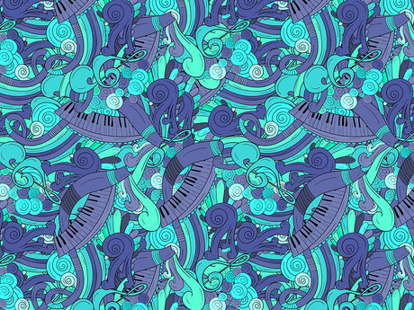 Ocean Chords Music Vinyl Wrap Pattern~Rwraps Series 914 Digitally Printed Vinyl Wrap~0