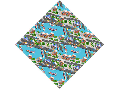 Ocean City Cityscape Vinyl Wrap Pattern
