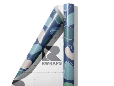 Ocean Floor Cobblestone Wrap Film Sheets~Rwraps Series 914 Ocean Floor Cobblestone Scrolled Sheet~4