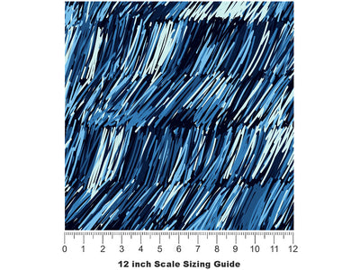 Ocean Fury Water Vinyl Film Pattern Size 12 inch Scale~Rwraps Ocean Fury Water Sizing Chart~2