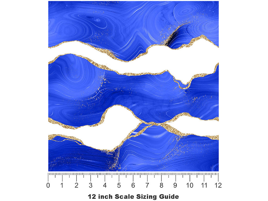Ocean Memories Gemstone Vinyl Film Pattern Size 12 inch Scale~Rwraps Ocean Memories Gemstone Sizing Chart~2