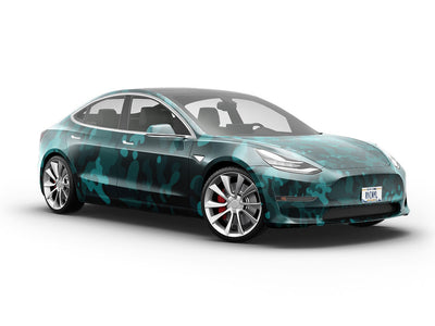 Ocean Multicam Camouflage Vehicle Vinyl Wrap