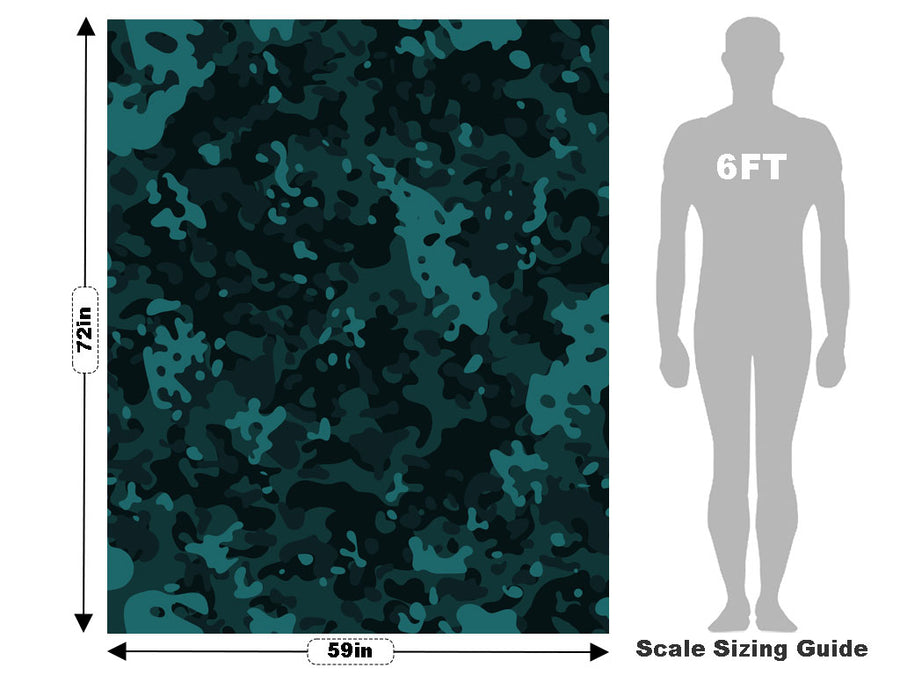 Ocean Multicam Camouflage Vehicle Wrap Scale~Rwraps Series 914 Ocean Multicam Camouflage Measurements~2