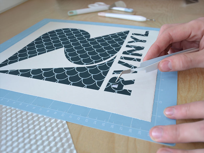 ocean scales water Easy Weed Craft Vinyl