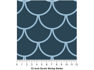 Ocean Scales Water Vinyl Film Pattern Size 12 inch Scale~Rwraps Ocean Scales Water Sizing Chart~2