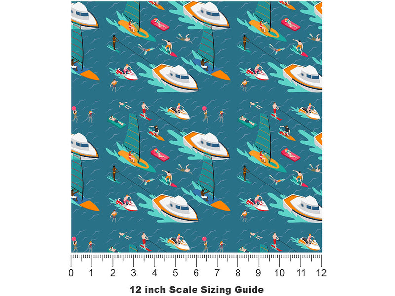 Ocean Sports Sport Vinyl Film Pattern Size 12 inch Scale~Rwraps Ocean Sports Sport Sizing Chart~2