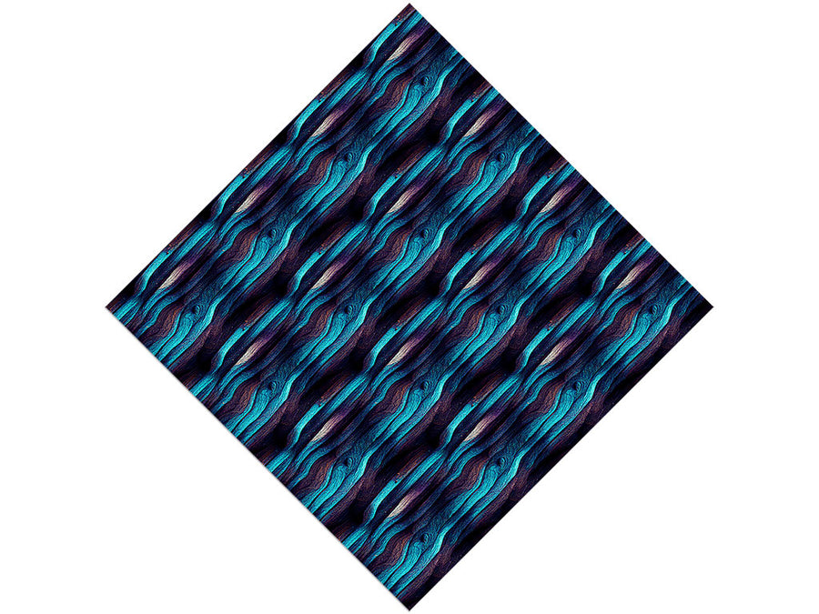 Ocean Waves Wood Plank Vinyl Wrap Pattern