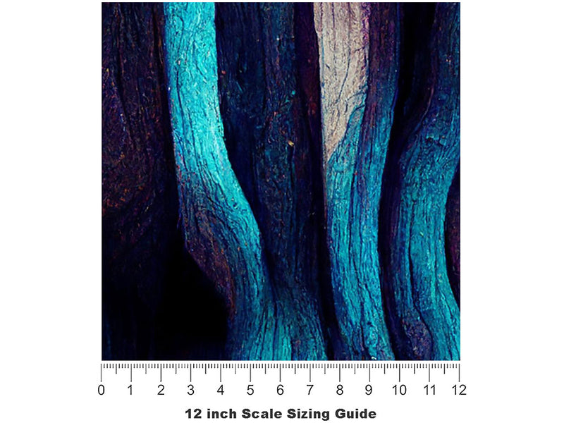 Ocean Waves Wood Plank Vinyl Film Pattern Size 12 inch Scale~Rwraps Ocean Waves Wood Plank Sizing Chart~3
