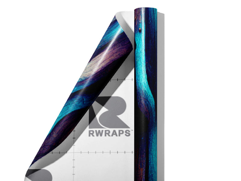 Ocean Waves Wood Plank Wrap Film Sheets~Rwraps Series 914 Ocean Waves Wood Plank Scrolled Sheet~4