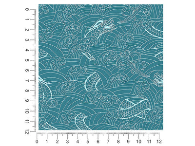 ocean wyrms fantasy 1ft x 1ft Craft Sheets
