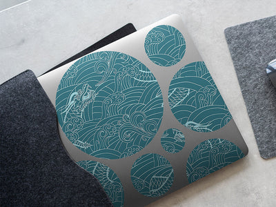 ocean wyrms fantasy DIY Laptop Stickers