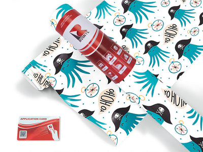 octopus pirates salt water Craft Vinyl Roll