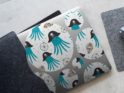 octopus pirates salt water DIY Laptop Stickers