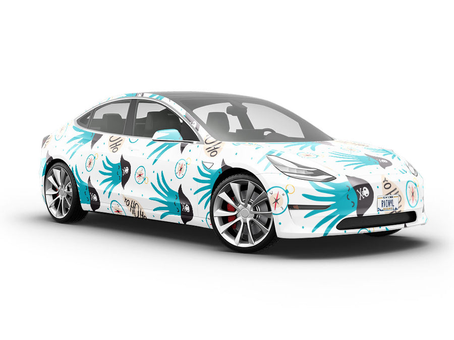 Octopus Pirates Marine Life Vehicle Vinyl Wrap