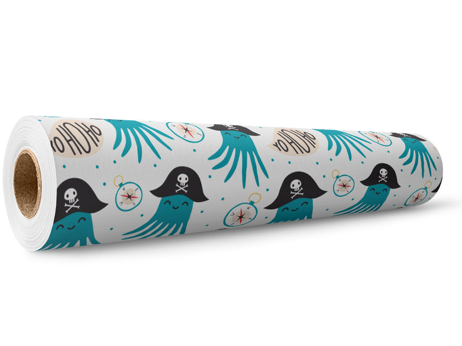 Octopus Pirates Marine Life Wrap Film Wholesale Roll~Rwraps Series 914 Digitally Printed Vinyl Roll~5