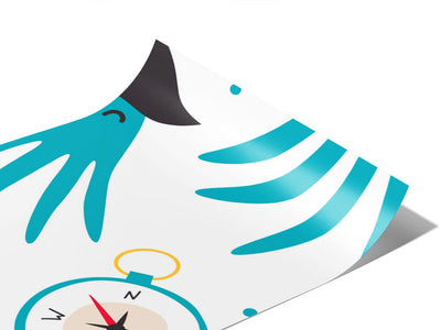 Octopus Pirates Marine Life Vinyl Wraps~Rwraps Series 914 Digitally Printed Vinyl Wrap~0