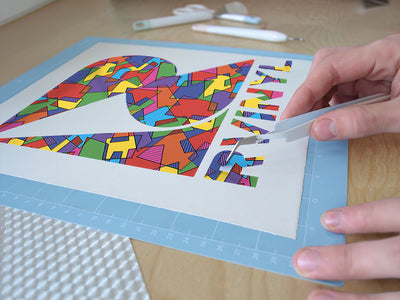 odds and ends mosaic Easy Weed Craft Vinyl
