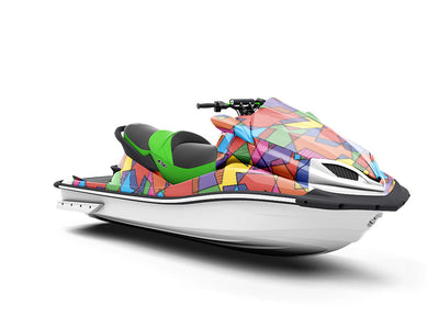 Odds and Ends Mosaic Jet Ski Vinyl Customized Wrap