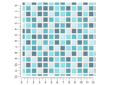 office blues mosaic 1ft x 1ft Craft Sheets