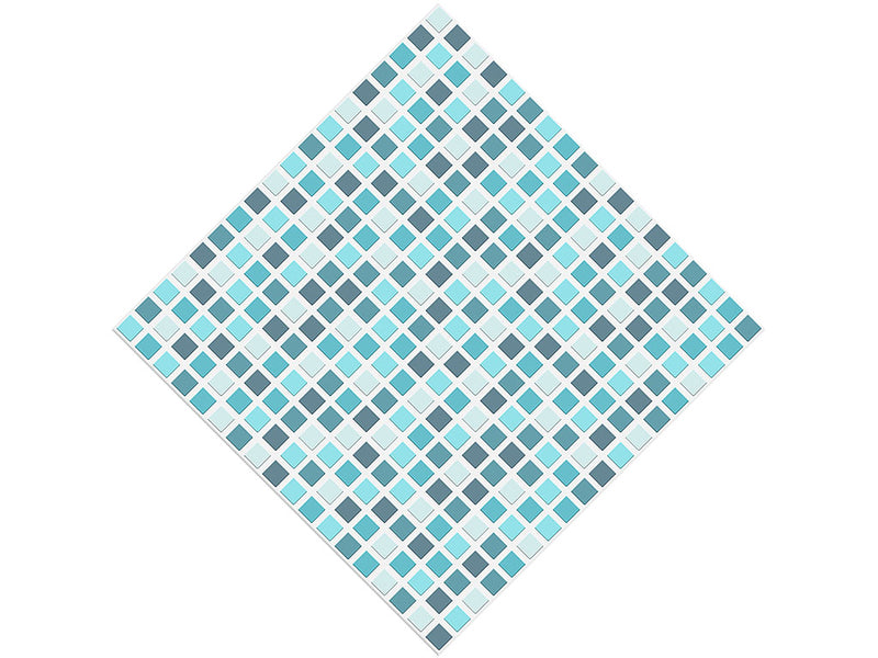 Office Blues Mosaic Vinyl Wrap Pattern
