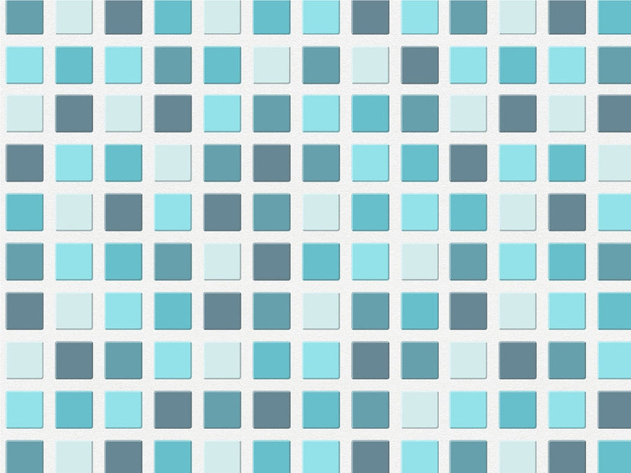 Office Blues Mosaic Vinyl Wrap Pattern~Rwraps Series 914 Digitally Printed Vinyl Wrap~0