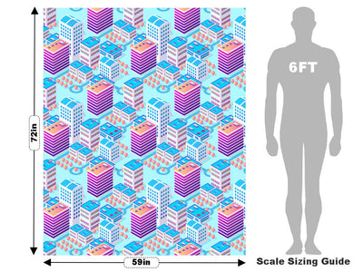Office Buildings Cityscape Vehicle Wrap Scale~Rwraps Series 914 Office Buildings Cityscape Measurements~2
