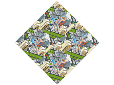 Office Carpool Cityscape Vinyl Wrap Pattern