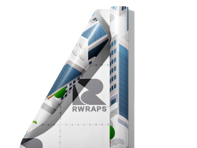 Office Hours Cityscape Wrap Film Sheets~Rwraps Series 914 Office Hours Cityscape Scrolled Sheet~4