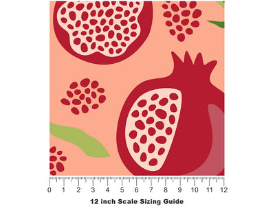 Oh Persephone Fruit Vinyl Film Pattern Size 12 inch Scale~Rwraps Oh Persephone Fruit Sizing Chart~2