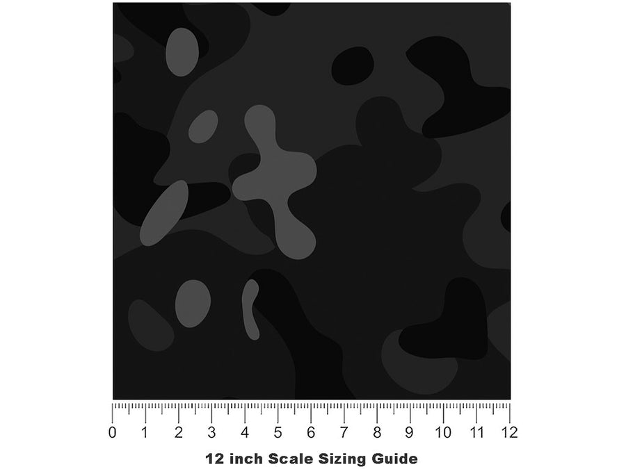 Oil Multicam Camouflage Vinyl Film Pattern Size 12 inch Scale~Rwraps Oil Multicam Camouflage Sizing Chart~3