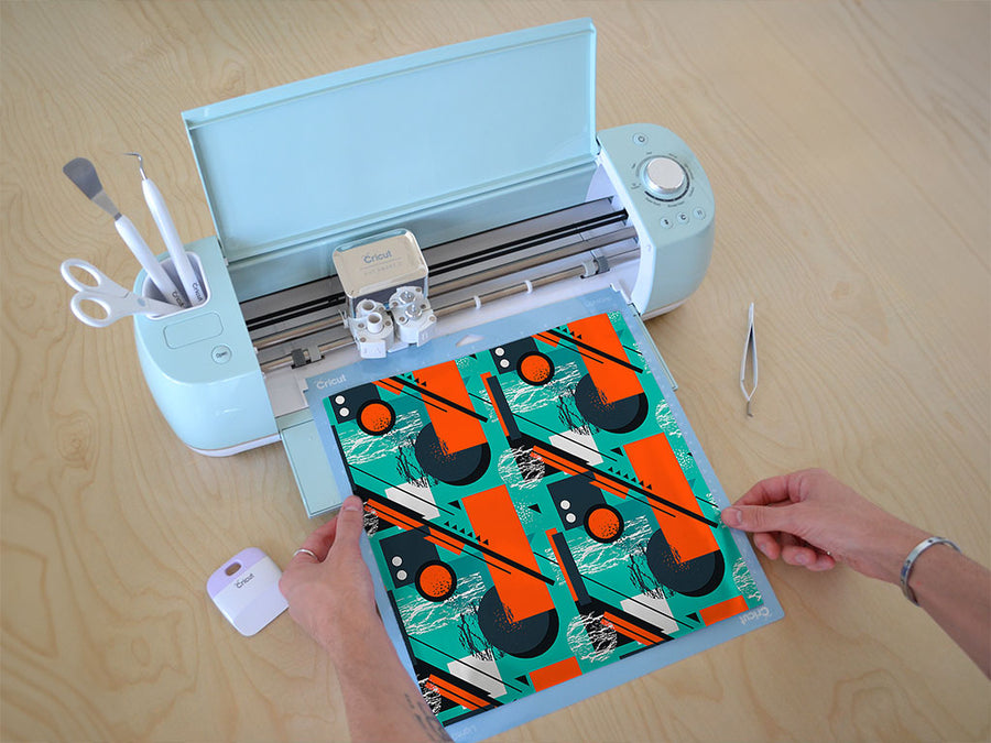 oil spill abstract geometric Cricut Compatible Vinyl