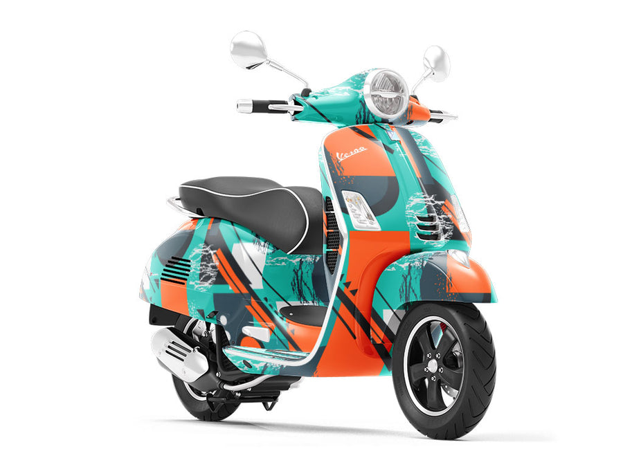 Oil Spill Abstract Vespa Scooter Wrap Film