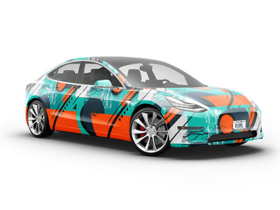 Oil Spill Abstract Vehicle Vinyl Wrap