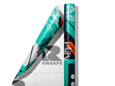 Oil Spill Abstract Wrap Film Sheets~Rwraps Series 914 Oil Spill Abstract Scrolled Sheet~3