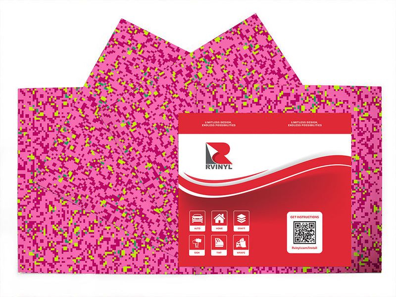ol razzle dazzle pixel Craft Vinyl Sheet Pack