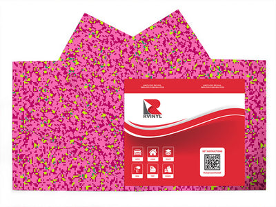 ol razzle dazzle pixel Craft Vinyl Sheet Pack