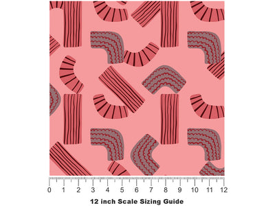 Old Days Abstract Vinyl Film Pattern Size 12 inch Scale~Rwraps Old Days Abstract Sizing Chart~2