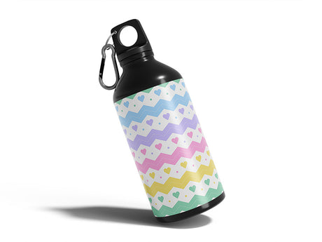 old love heart Water Bottle DIY Stickers