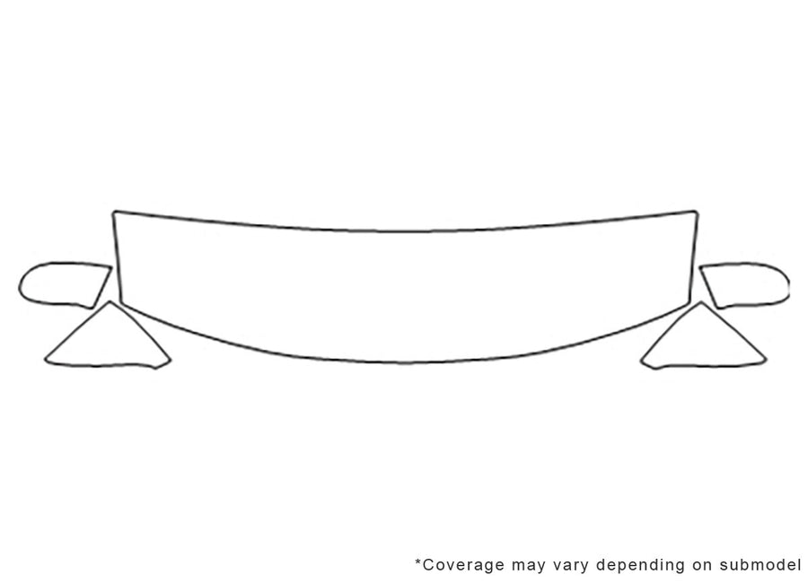 alero 3M Clear Bra Hood Precut PPF Diagram