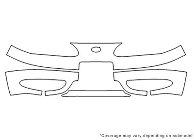 alero 3M Clear Bra Bumper Precut PPF Diagram