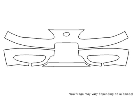 alero Avery Dennison Clear Bra Bumper Precut PPF Diagram