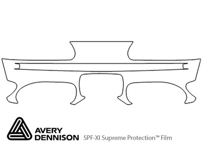 aurora Avery Dennison Clear Bra Bumper Precut PPF Diagram