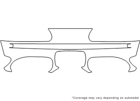aurora Avery Dennison Clear Bra Bumper Precut PPF Diagram
