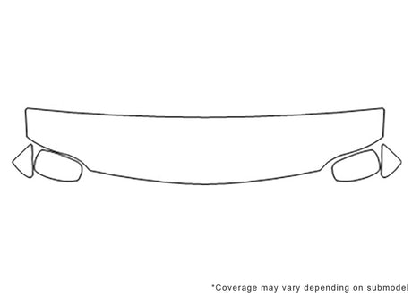 cutlass 3M Clear Bra Hood Precut PPF Diagram