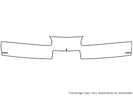 intrigue 3M Clear Bra Bumper Precut PPF Diagram