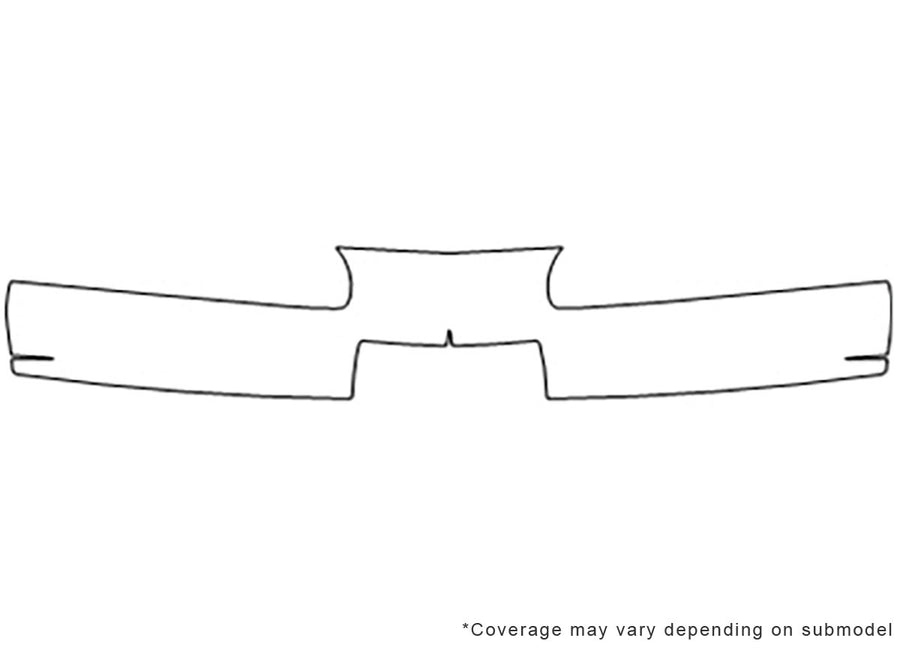 intrigue 3M Clear Bra Bumper Precut PPF Diagram